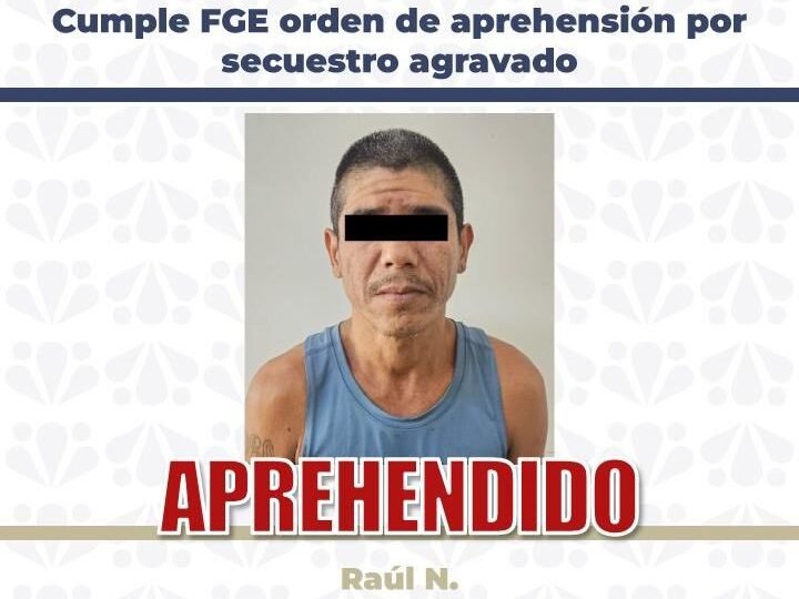 Aprehende Fiscalía a Raúl N. por secuestro en el municipio de Tilapa