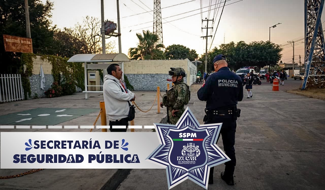 Continúa operativo Escuela Segura en Izúcar