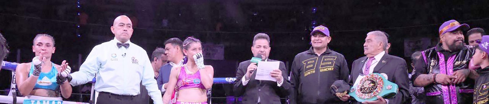 Conquista “La Bonita” Sánchez título mundial en un ambiente de fiesta