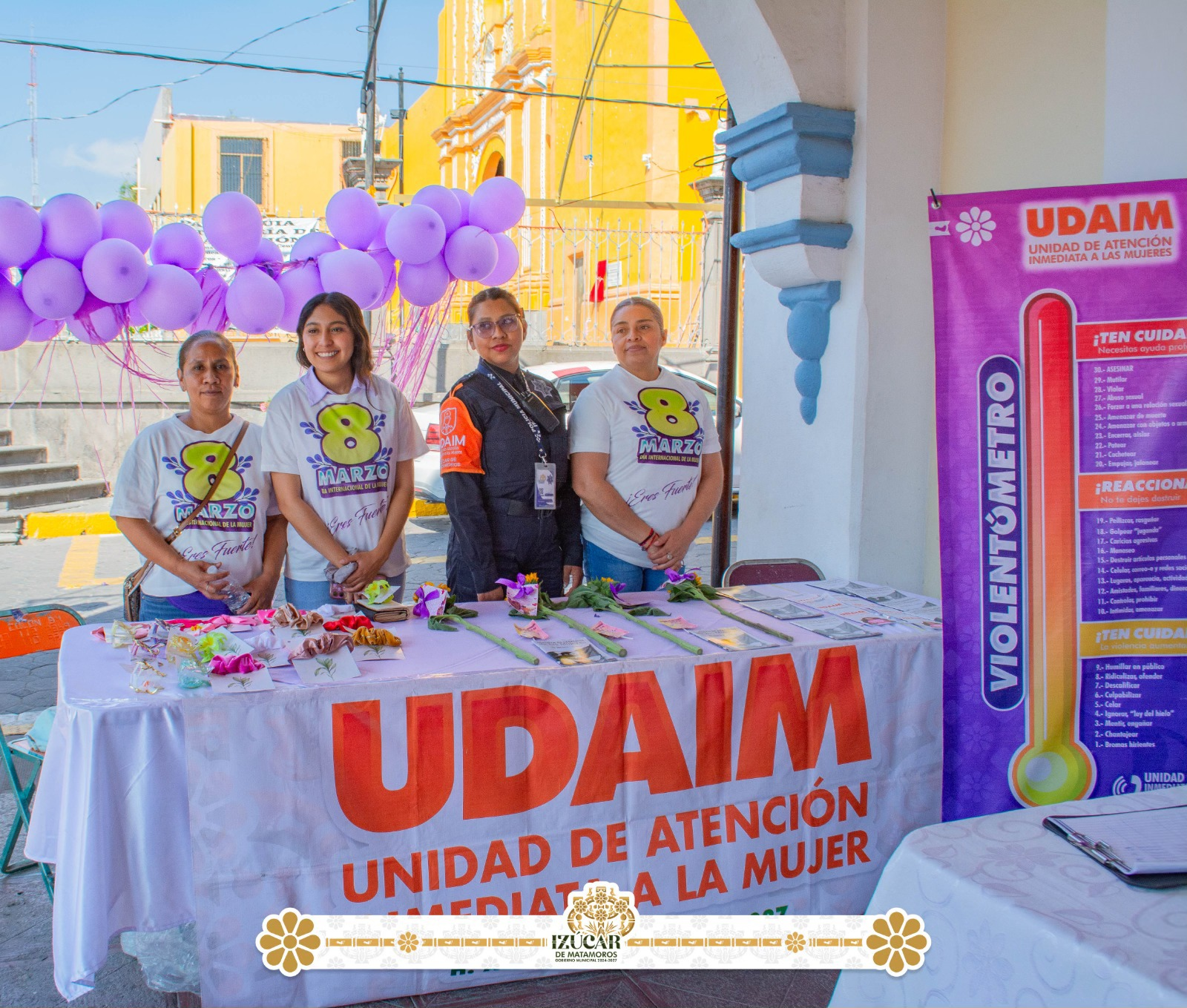 Realizan jornada informativa y de servicios en Casa Colorada por el 8M