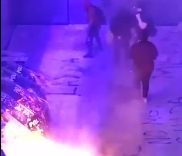 Hospitalizan a dos agentes tras incidentes en movilización del 8 de marzo en Campeche