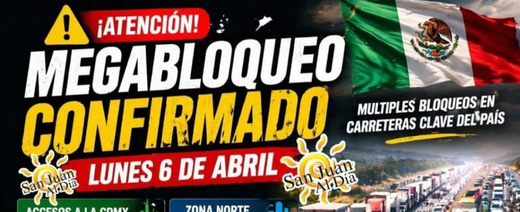 Se confirma este lunes 6 de abril paro nacional de transportistas