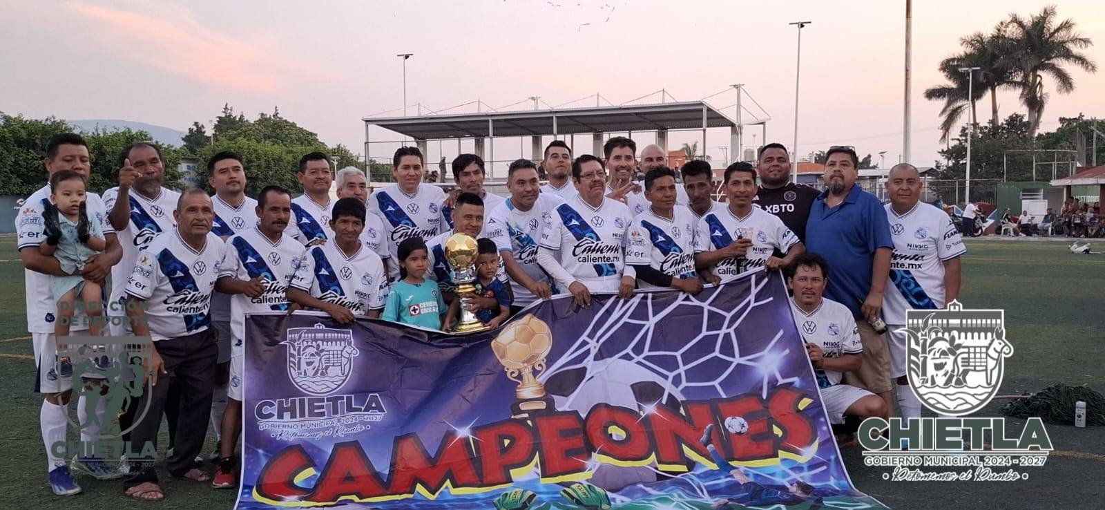 Se llevó a cabo en Chietla la final de la Liga Municipal de Fútbol categoría Master