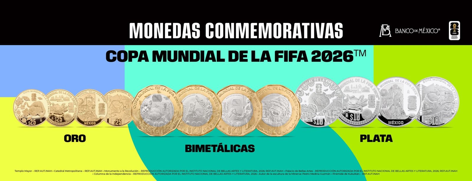¡Ya están aquí! Las monedas conmemorativas del Mundial 2026