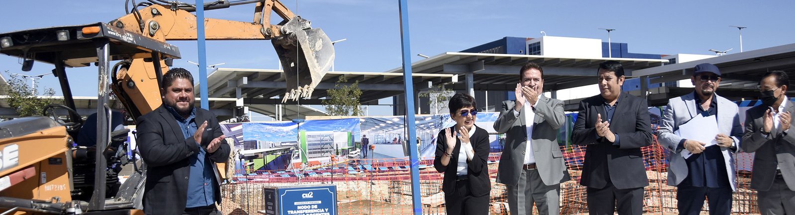 Colocan en CU2 primera piedra para nodo de transferencia y edificio de docentes