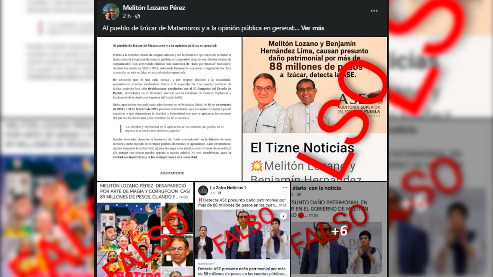 Melitón Lozano responde a señalamientos por presunto daño patrimonial