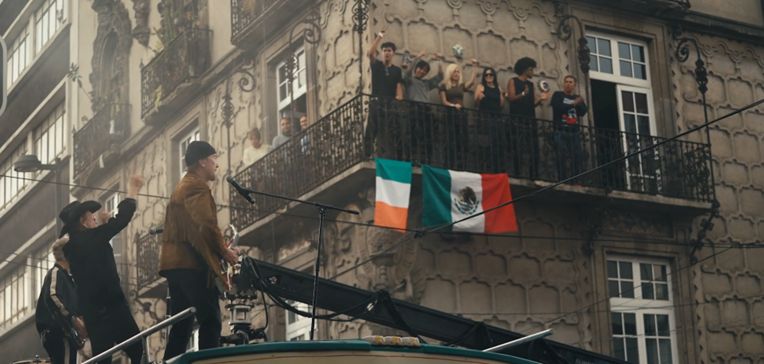 U2 graba video en el Centro Histórico de la CDMX