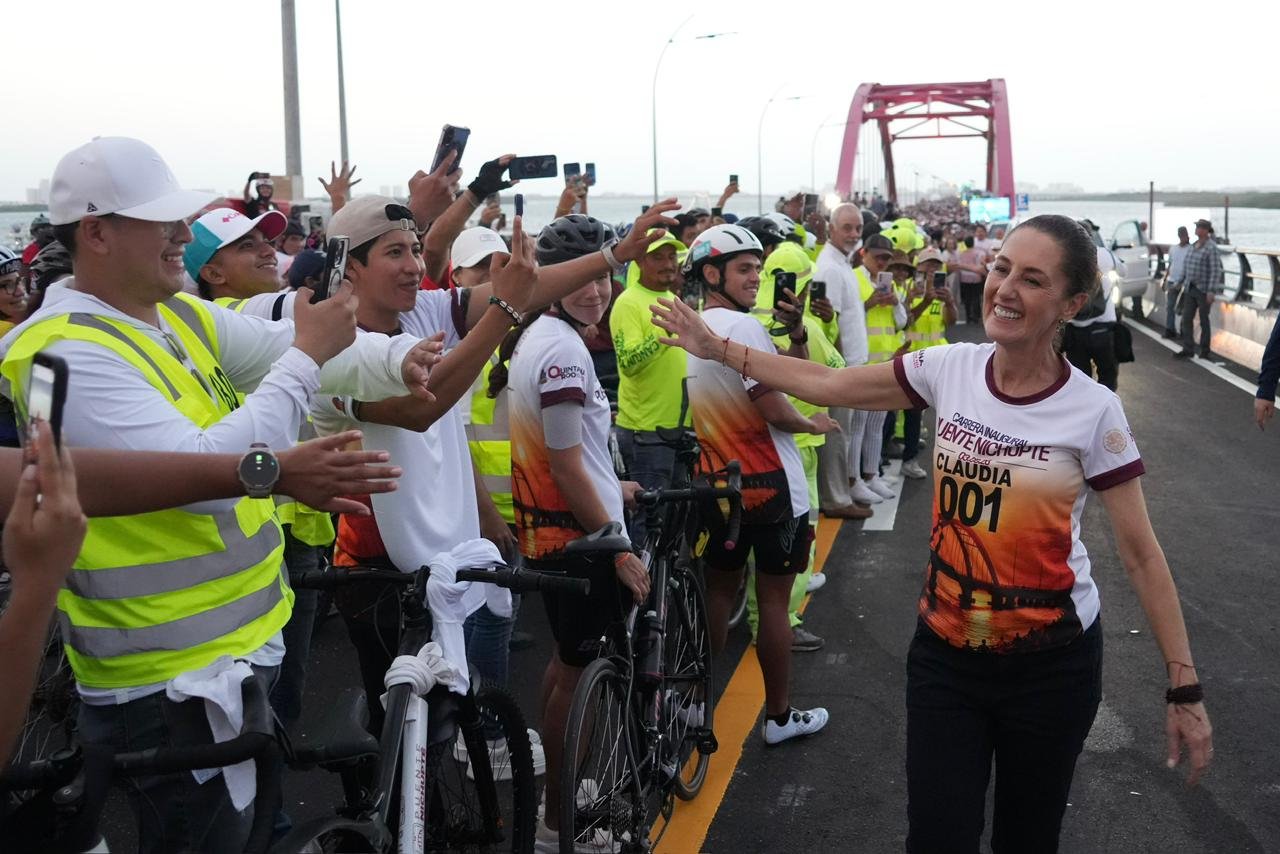 Exitosa gira de la presidenta Sheinbaum en Quintana Roo, EdoMex y Chiapas