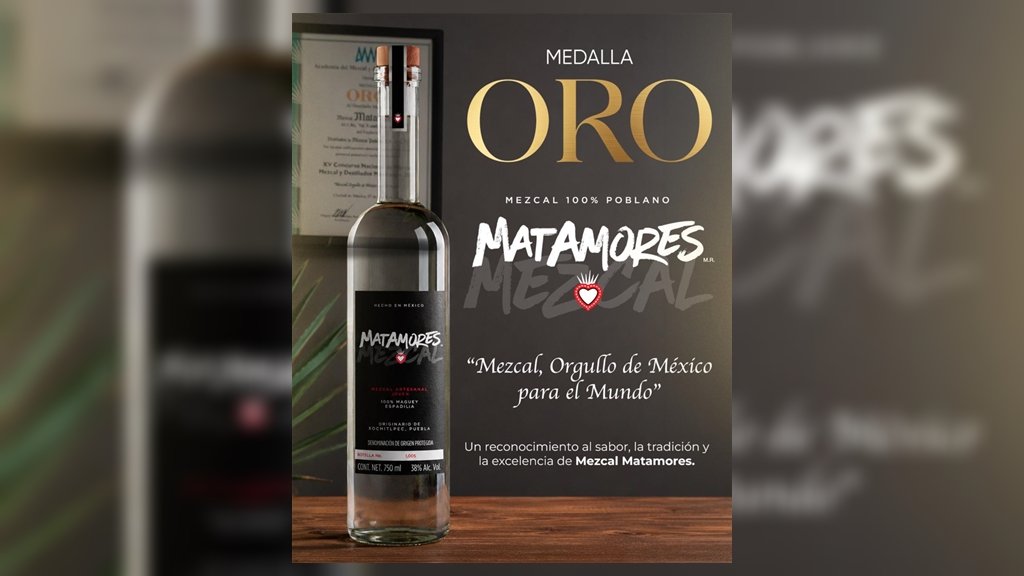 Mezcal Matamores gana medalla de oro