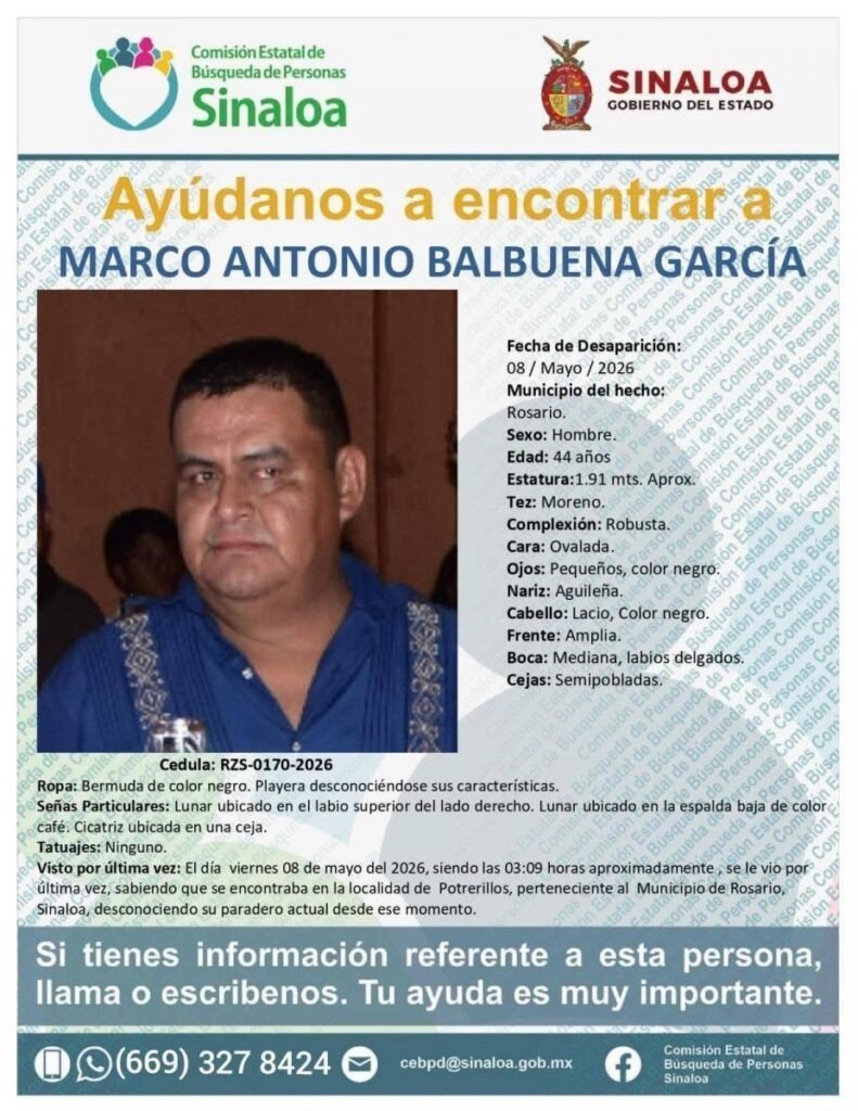 Buscan a izucarense desaparecido en Sinaloa