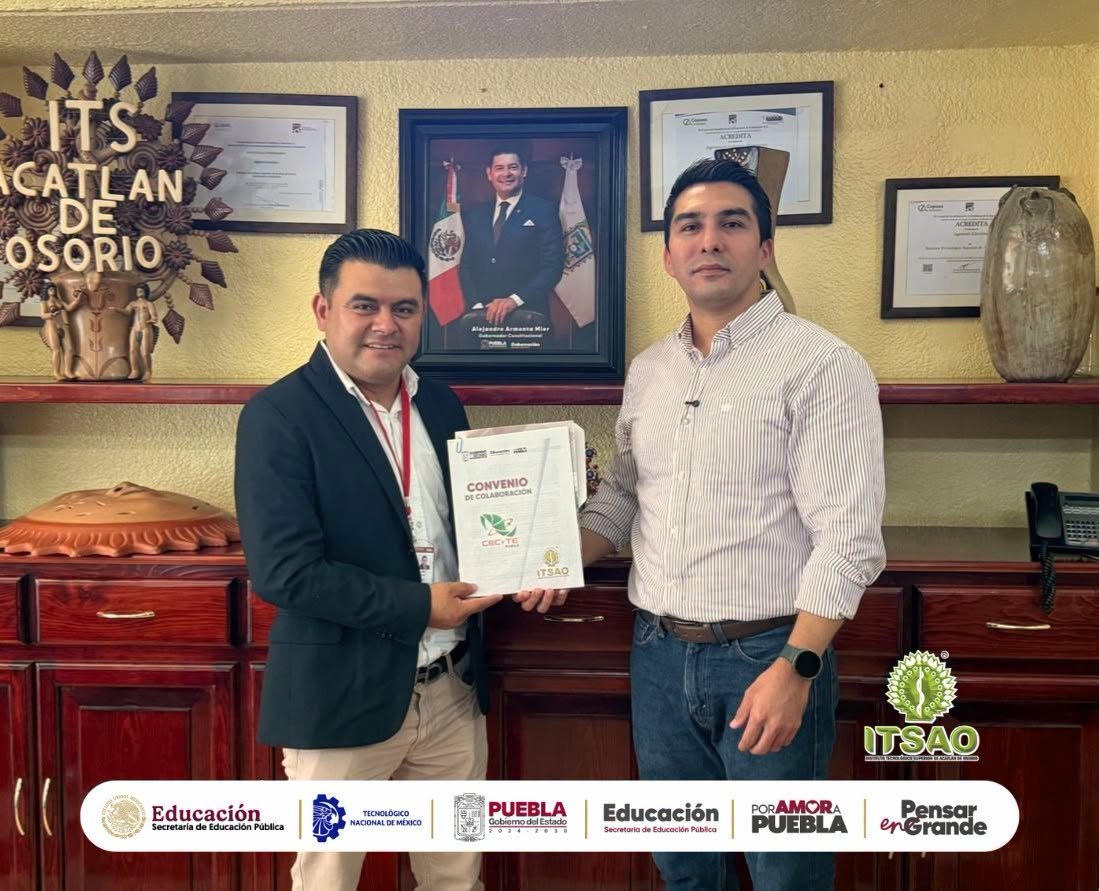 ITSAO y Cecyte Tehuitzingo firman convenio