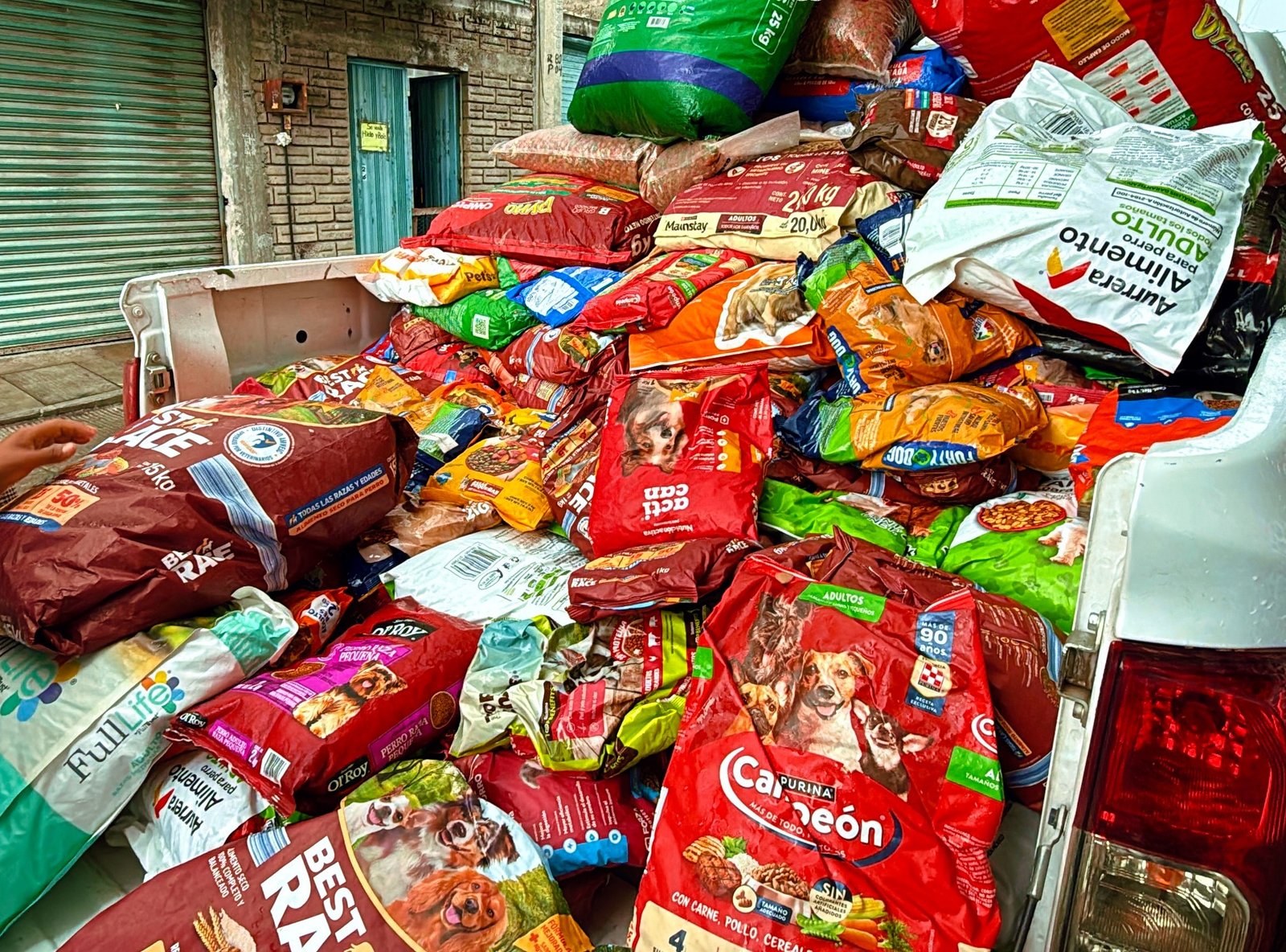 Instituto de Bienestar Animal entrega dos toneladas de alimento al refugio Patitas Pintadas en Izúcar
