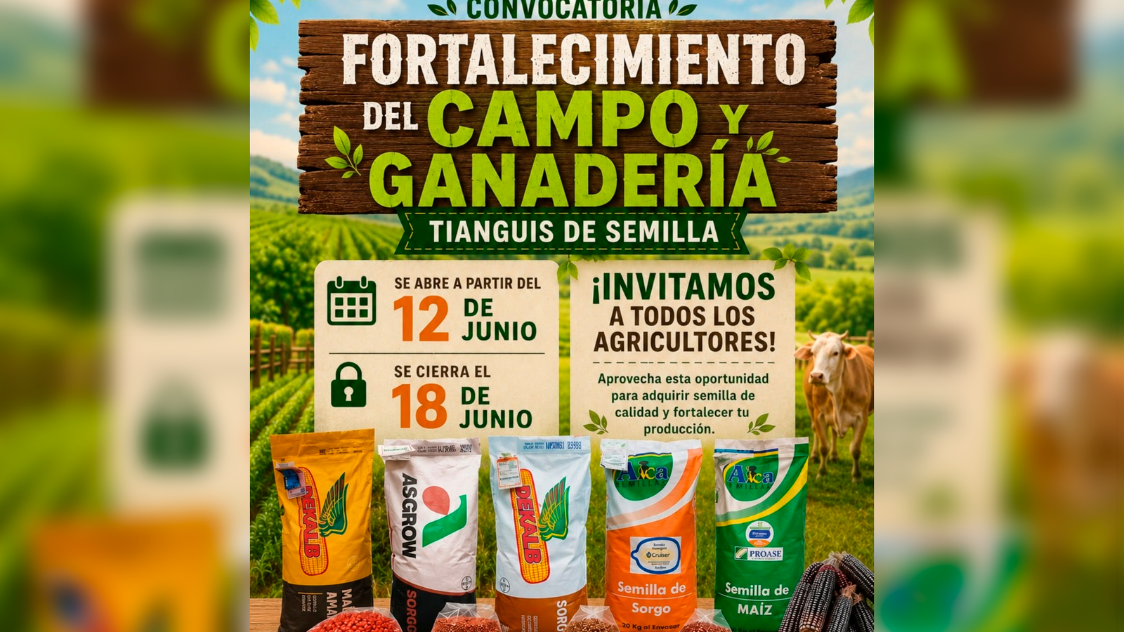 Productores agrícolas de Chiautla recibirán apoyos directos para compra de insumos