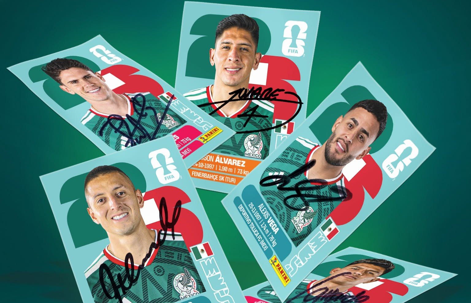 Participa para ganar estampas autografiadas por la Selección Mexicana