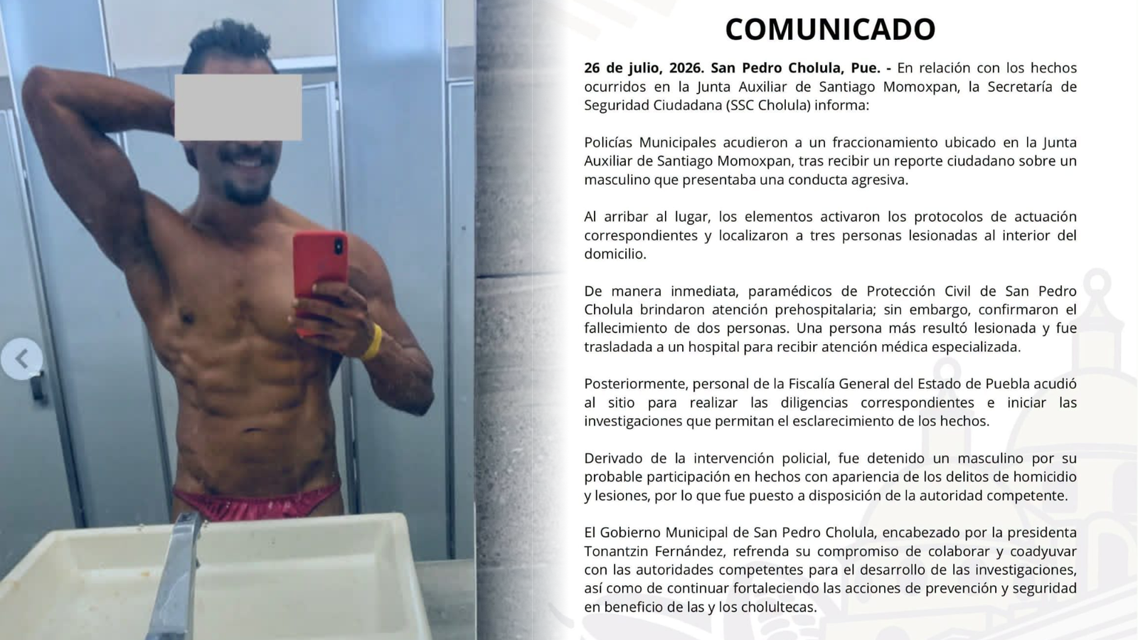 Físicoculturista; salió del anexo para asesinar a sus padres
