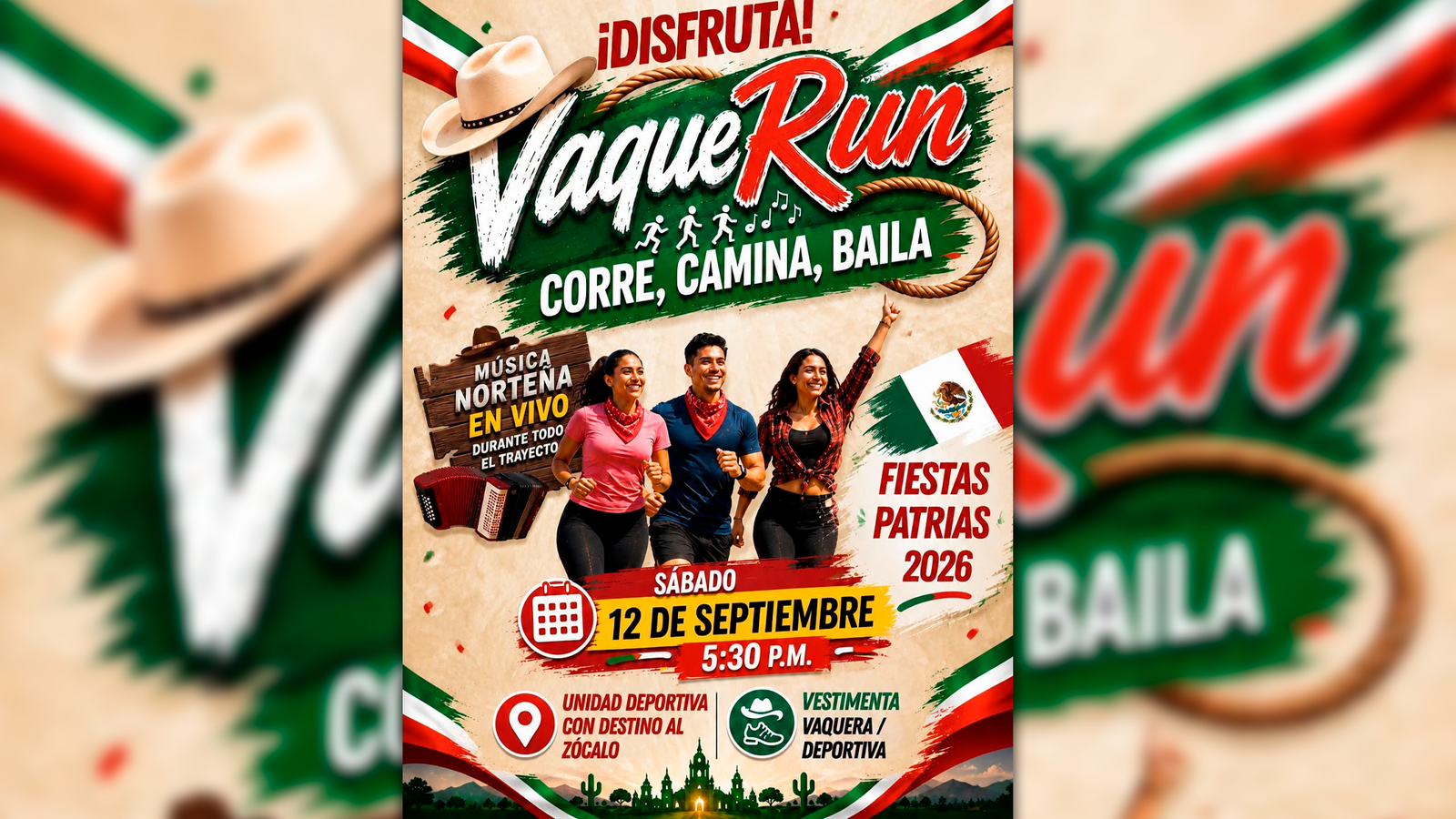 Chiautla se prepara para su primer “VaqueRun”, por “Fiestas Patrias”