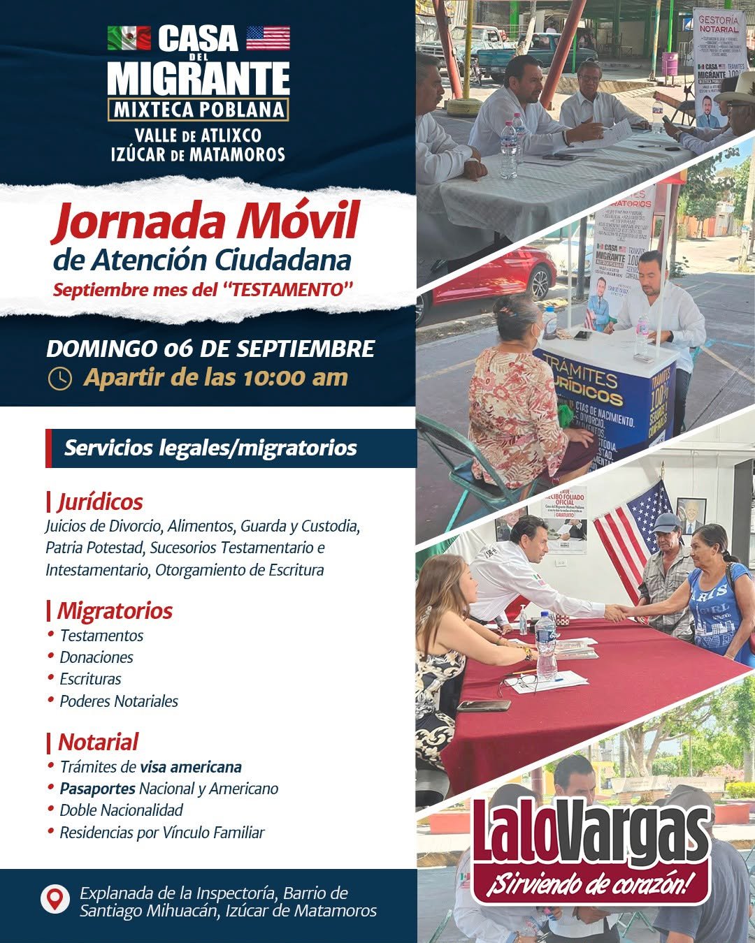 Casa del Migrante Mixteca Poblana llevará jornada de salud a Santiago Mihuacán