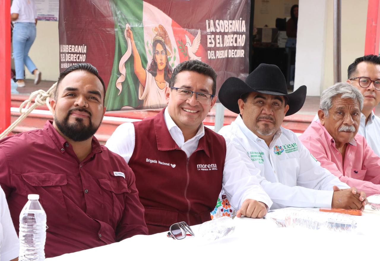 Desde Izúcar de Matamoros, el diputado Pável Gaspar llama a la participación de la población para la defensa de la soberanía y la transformación