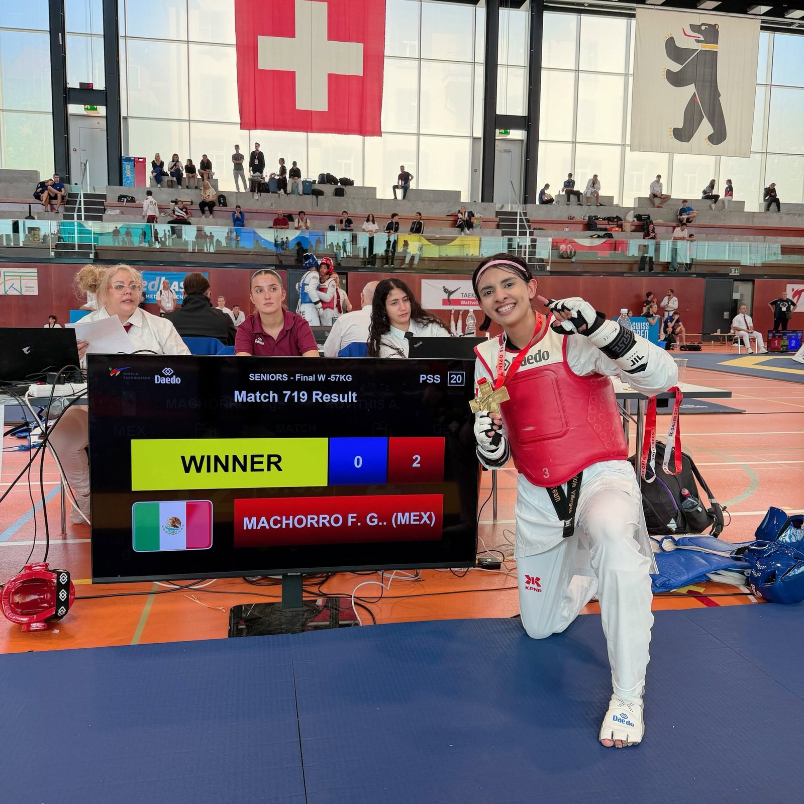 La mexicana Fabiola Villegas gana oro en Abierto de Taekwondo de Suiza