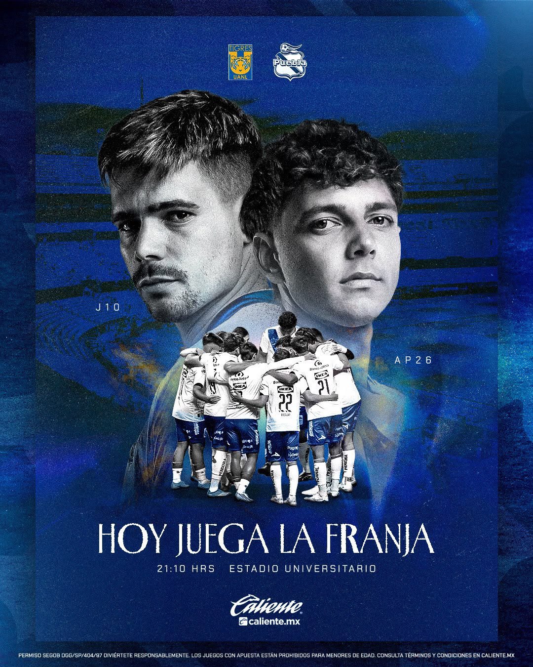 Puebla visita a Tigres este sábado en la Jornada 10 del Apertura 2026