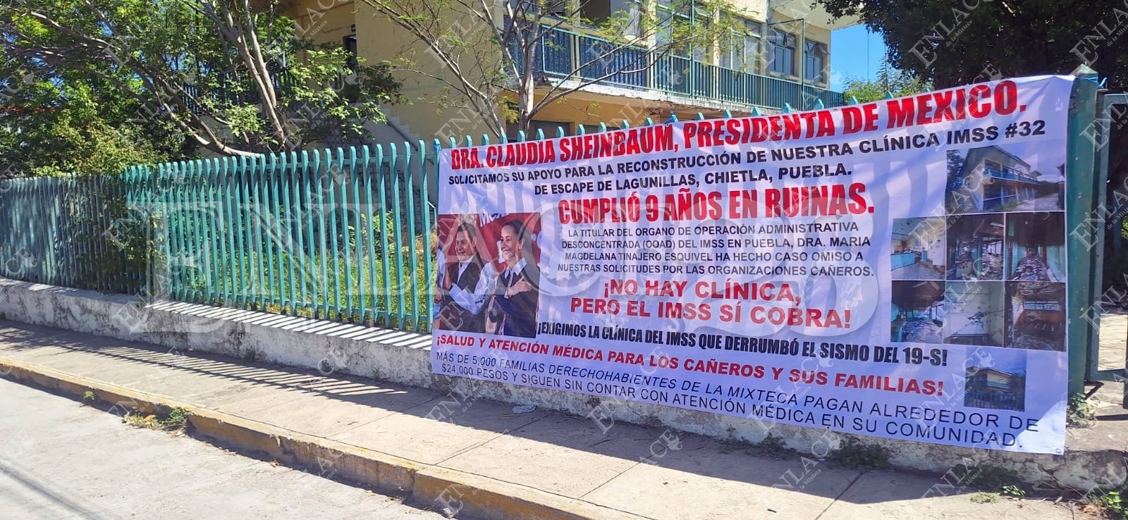 Familias cañeras de Lagunillas le piden a Sheinbaum reconstruir clínica IMSS dañada por el sismo de 2017