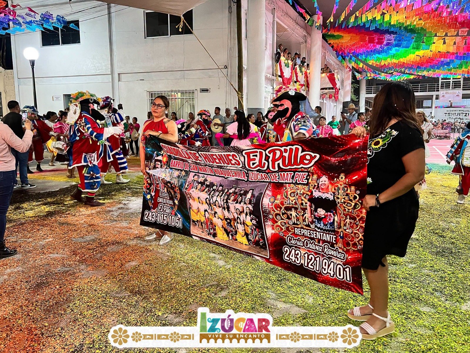 Huehues de Izúcar llevan tradición y cultura al Carnaval de Tehuitzingo