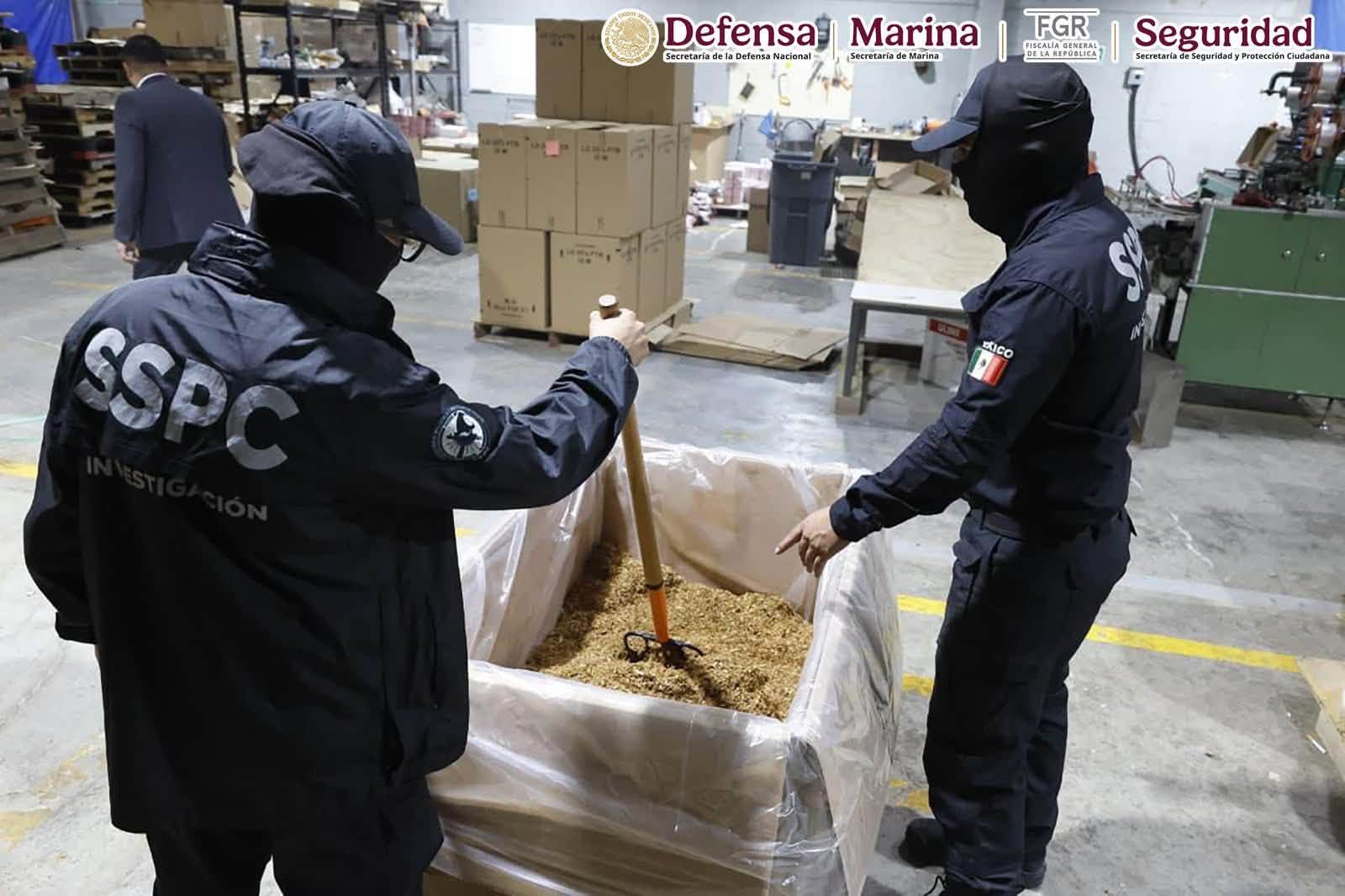 Aseguran 60 toneladas de cigarros apócrifos