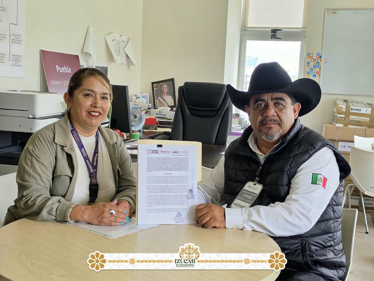 Izúcar firma convenio para promover igualdad de género