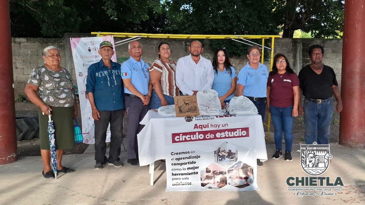 Chietla puso en marcha jornada de alfabetización para adultos