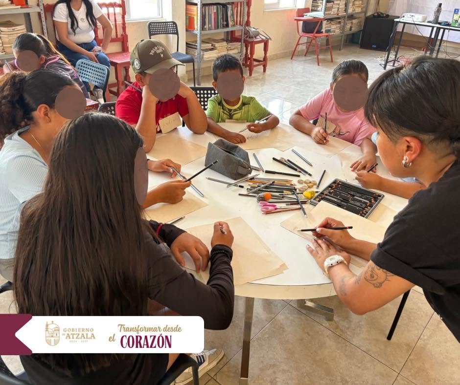 Inicia el Taller de Ilustración Terrorífica Literaria en la Biblioteca de Atzala