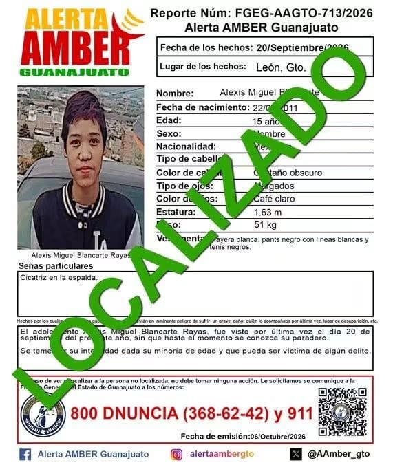 Localizan con vida en Izúcar a menor de Guanajuato
